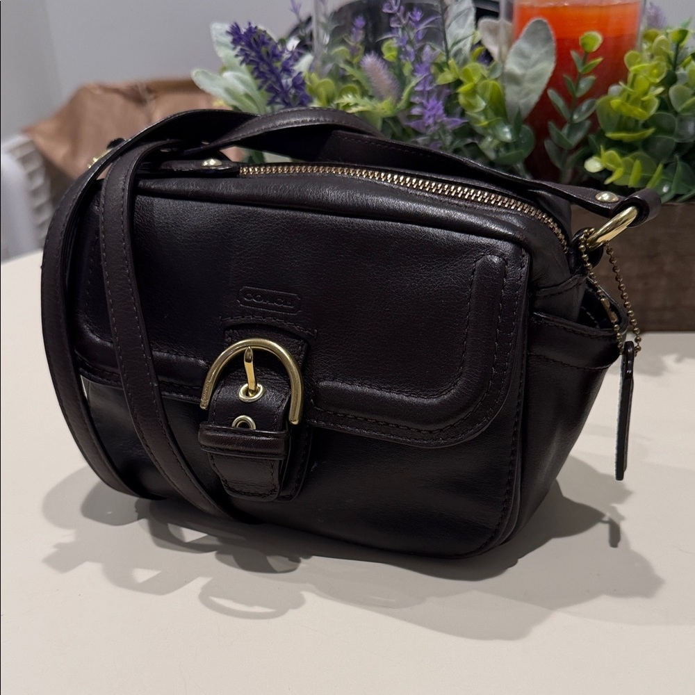 Vintage COACH Campbell Leather Camera Crossbody Bag - Picture 2 of 15